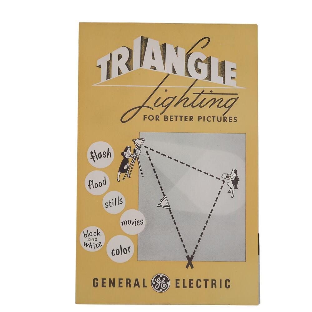 General Electric GE Triangle Lighting for Better Pictures Booklet 1954 Vintage